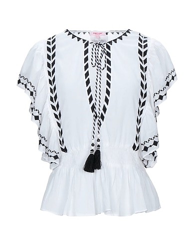 PIN UP STARS Top White 100% Cotton