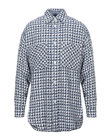 FAITH CONNEXION Patterned shirt Midnight blue 77% Polyester, 23% Acrylic