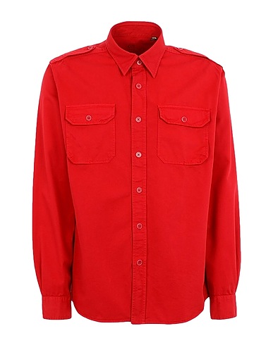BELSTAFF Solid colour shirt Red 100% Cotton