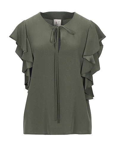 L' AUTRE CHOSE Top Military green 60% Acetate, 40% Viscose
