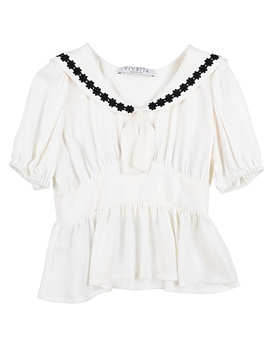 VIVETTA Top White 95% Viscose, 5% Elastane, Cotton