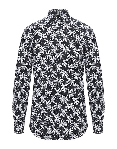 KARL LAGERFELD Patterned shirt Black 100% Cotton