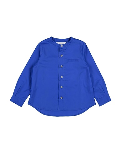 TOURISTE Shirts Blue 97% Cotton, 3% Elastane
