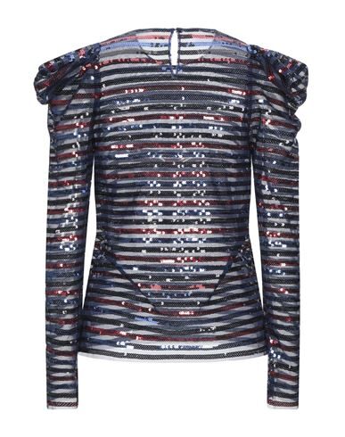 Shop Philosophy Di Lorenzo Serafini Woman Top Blue Size 6 Polyester, Polyamide