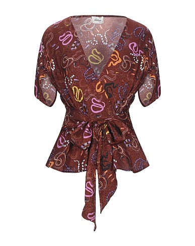 OTTOD'AME Top Marrone 100% Viscosa