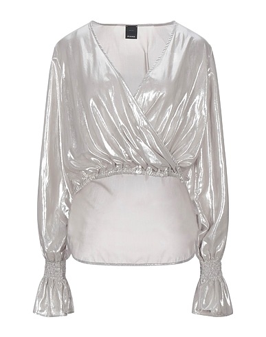 PINKO Top Light grey 100% Polyester