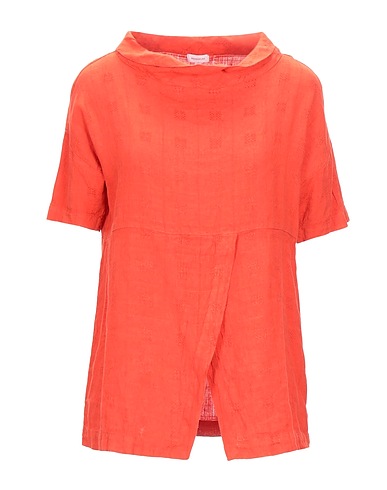 ROSSOPURO Top Corallo 78% Lino, 22% Viscosa