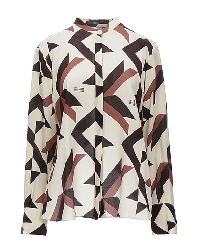 ROKH Patterned shirts & blouses Beige 100% Silk