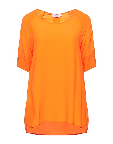 BEATRICE .B Top Orange 65% Acetate, 35% Silk