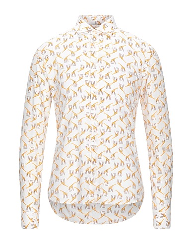 STILOSOPHY Patterned shirt White 100% Cotton