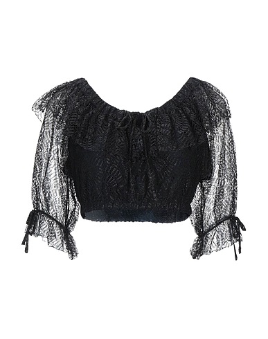 MOSCHINO Top Black 100% Polyamide, Acetate, Silk, Other Fibres