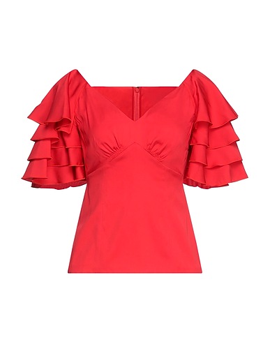 DOLCE&GABBANA Top Red 94% Silk, 6% Elastane