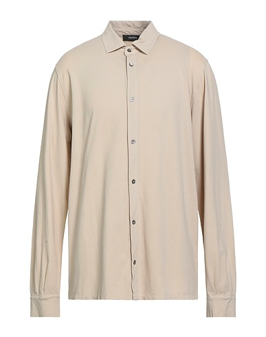 ALPHA STUDIO Solid color shirt 98% Cotton, 2% Elastane