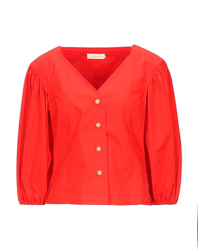 TORY BURCH Solid colour shirts & blouses Red 100% Cotton