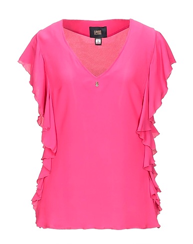 CAVALLI CLASS Top Fuchsia 65% Acetate, 35% Silk