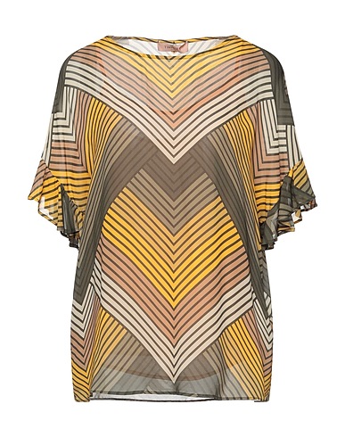 TWINSET Top Military green 100% Viscose