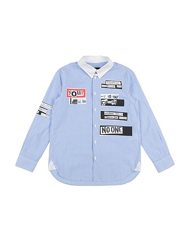 DSQUARED2 Patterned shirt Pastel blue 100% Cotton