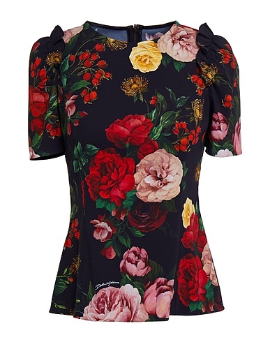 DOLCE&GABBANA Top Black 97% Viscose, 3% Elastane
