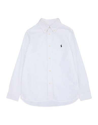 POLO RALPH LAUREN Solid colour shirt Slim Fit Cotton Oxford Shirt
 White 100% Cotton