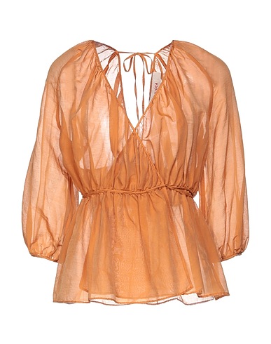 JUCCA Top Marrone 72% Cotone, 28% Seta