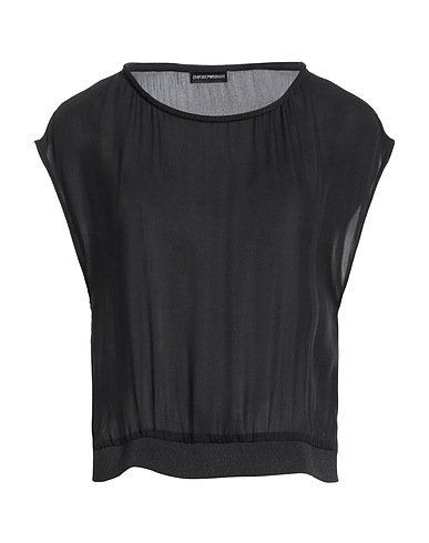 EMPORIO ARMANI Silk top Black 100% Mulberry silk
