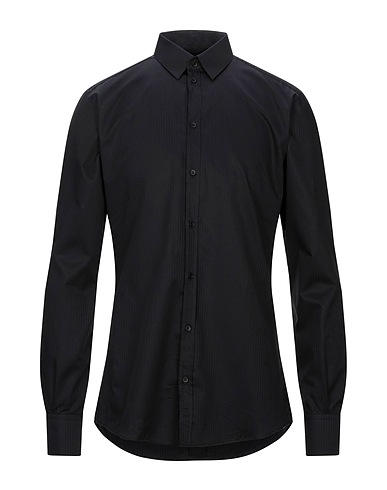 DOLCE&GABBANA Camicia a righe GOLD Nero 100% Cotone