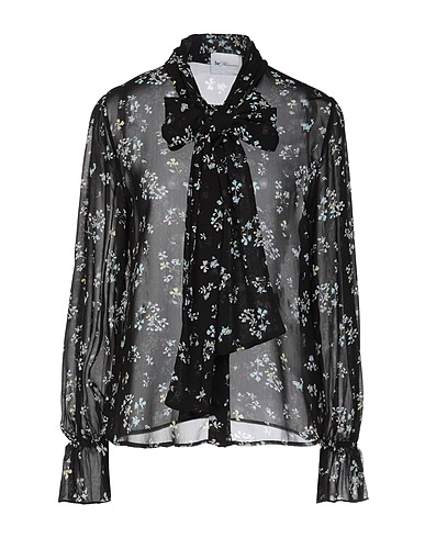 BE BLUMARINE Hemden und Blusen mit Blumen Schwarz 100% Viskose
