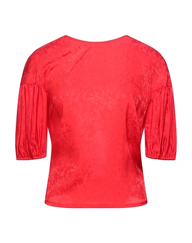 WANDERING Top Red 88% Acrylic, 12% Silk