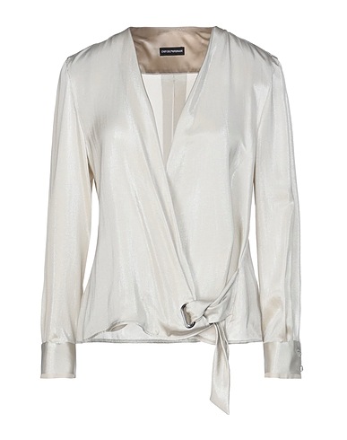 EMPORIO ARMANI Top Beige 82% Silk, 18% Polyamide