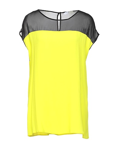 BEATRICE .B Top Yellow 65% Acetate, 35% Silk, Polyester