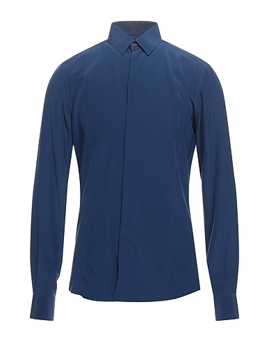 DOLCE&GABBANA Camicia tinta unita Blu 100% Seta