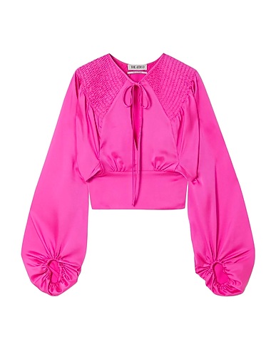 THE ATTICO Top Fuchsia 100% Polyester, Mother-of-pearl