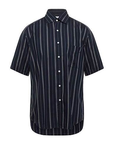 SANDRO Gestreiftes Hemd Nachtblau 100% Viskose