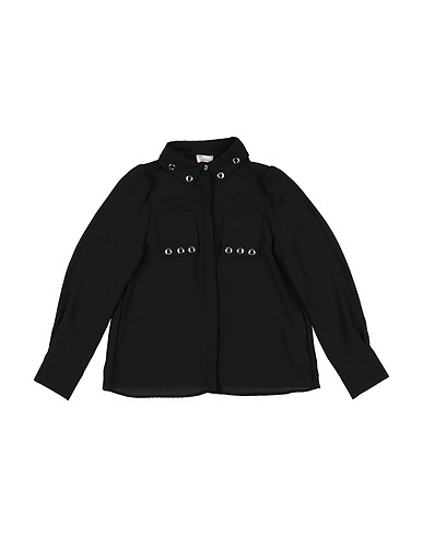 ELISABETTA FRANCHI Camicie  e bluse fantasia Nero 100% Poliestere