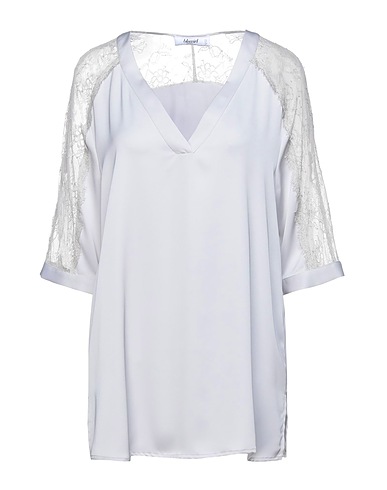 BLUGIRL Top Light grey 100% Polyester, Polyamide