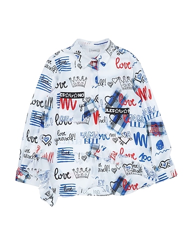 BYBLOS Patterned shirts & blouses 69% Viscose, 26% Textile fibers, 5% Elastane