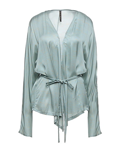 MANILA GRACE Patterned shirts & blouses Sky blue 100% Viscose