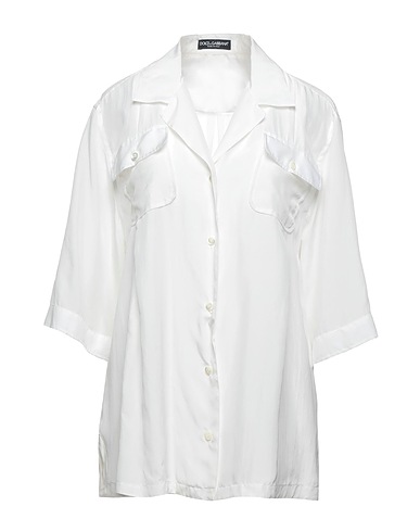 DOLCE&GABBANA Silk shirts & blouses White 100% Silk