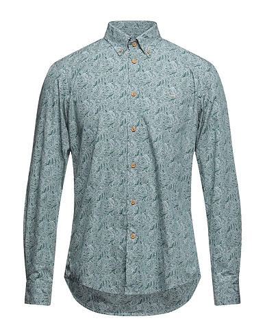 HARMONT & BLAINE Patterned shirt Green 100% Organic cotton