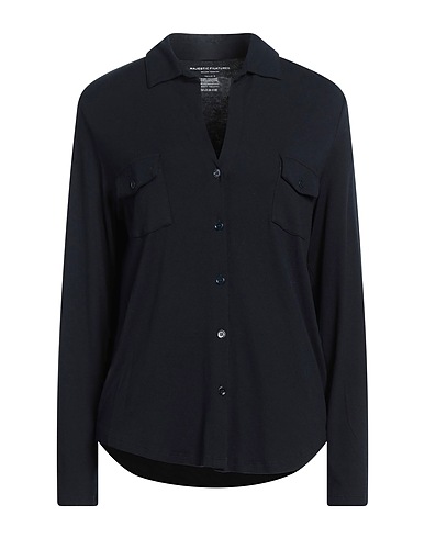 MAJESTIC FILATURES Solid color shirts & blouses Midnight blue 94% Viscose, 6% Elastane