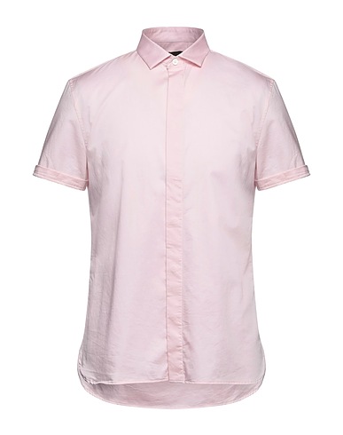 JOHN VARVATOS Shirts Pink 98% Cotton, 2% Elastane