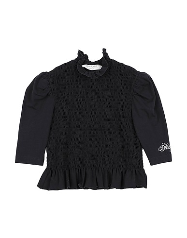 PHILOSOPHY di LORENZO SERAFINI Top Black 94% Cotton, 6% Elastane