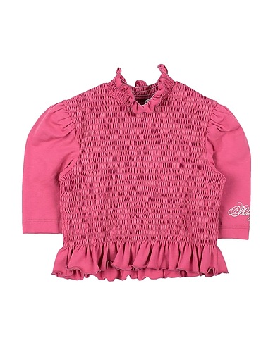 PHILOSOPHY di LORENZO SERAFINI Top Fuchsia 94% Cotton, 6% Elastane