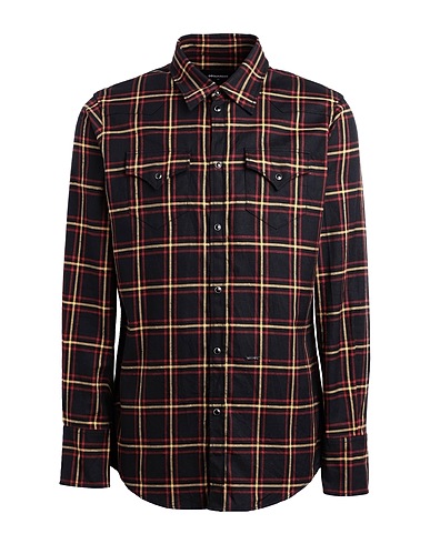 DSQUARED2 Checked shirt Black 100% Cotton