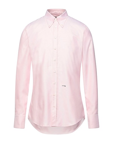 DSQUARED2 Solid color shirt Light pink 100% Cotton