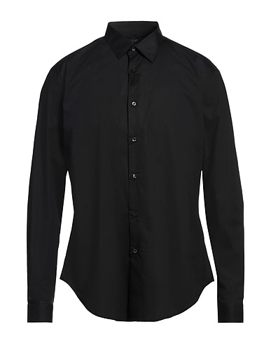 LIU •JO MAN Camicia tinta unita Nero 97% Cotone, 3% Elastan