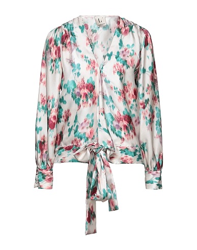 L' AUTRE CHOSE Floral shirts & blouses Light pink 100% Silk