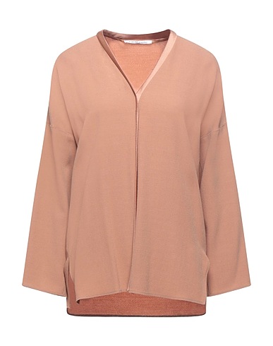 AGNONA トップス ライトブラウン ウール 41% / アセテート 33% / レーヨン 26%