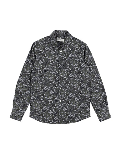 PAOLO PECORA Patterned shirt Lead 100% Cotton