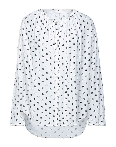 XACUS Patterned shirts & blouses White 100% Viscose
